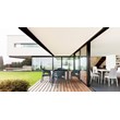 Compamia Panama Patio Dining Arm Chair in Dark Gray