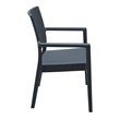 Compamia Ibiza Patio Dining Arm Chair in Dark Gray