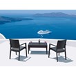 Compamia Ibiza Patio Dining Arm Chair in Dark Gray