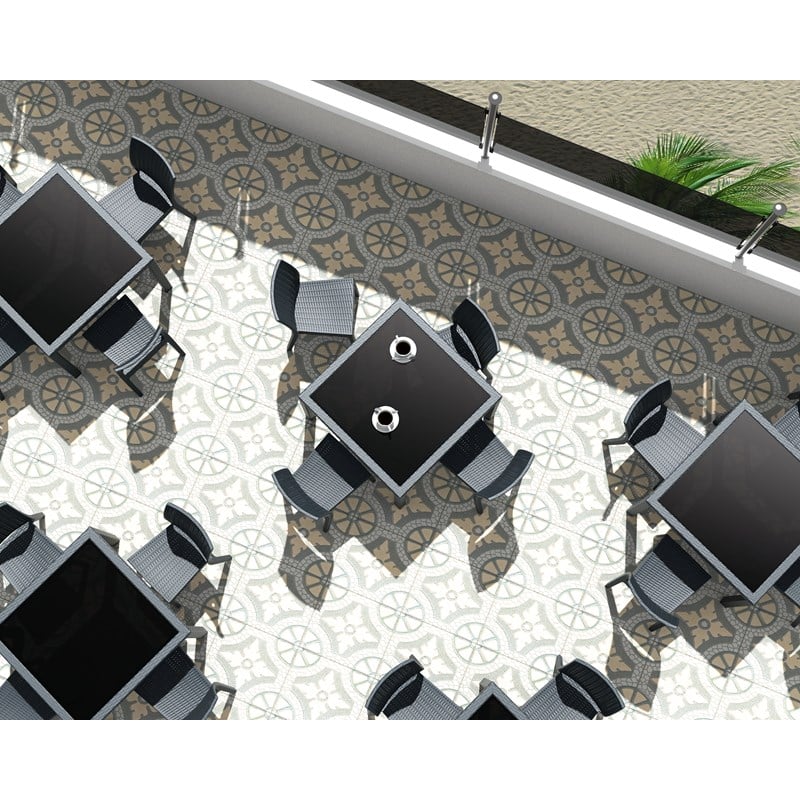 Compamia Florida Wickerlook Patio Dining Chair in Dark Gray