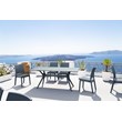 Compamia Florida Wickerlook Patio Dining Chair in Dark Gray
