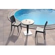 Compamia Florida Wickerlook Patio Dining Chair in Dark Gray