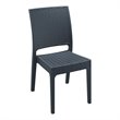 Compamia Florida Wickerlook Patio Dining Chair in Dark Gray