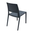 Compamia Verona Wickerlook Patio Dining Chair in Dark Gray