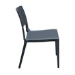 Compamia Verona Wickerlook Patio Dining Chair in Dark Gray