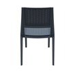 Compamia Verona Wickerlook Patio Dining Chair in Dark Gray