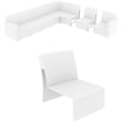 Compamia Monaco Patio Armless Chair in White