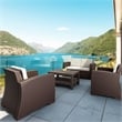 Compamia Monaco Outdoor Coffee Table in Brown