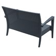 Compamia Miami Outdoor Loveseat in Dark Gray