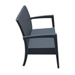Compamia Miami Outdoor Loveseat in Dark Gray