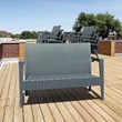 Compamia Miami Outdoor Loveseat in Dark Gray