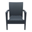 Compamia Miami Outdoor Club Chair in Dark Gray