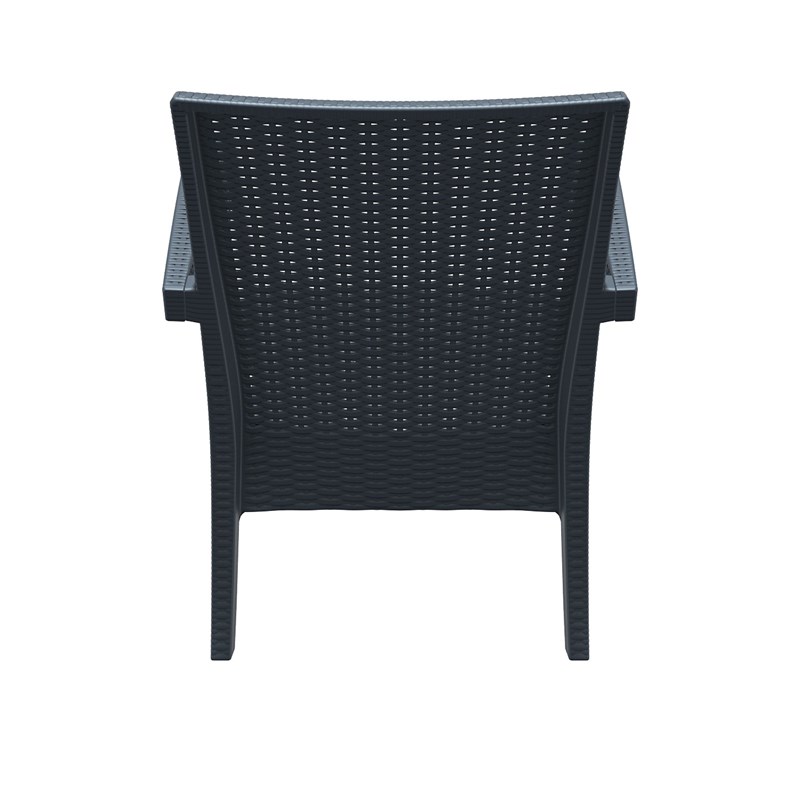 Compamia Miami Outdoor Club Chair in Dark Gray