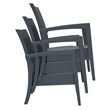 Compamia Miami Outdoor Club Chair in Dark Gray