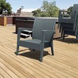 Compamia Miami Outdoor Club Chair in Dark Gray