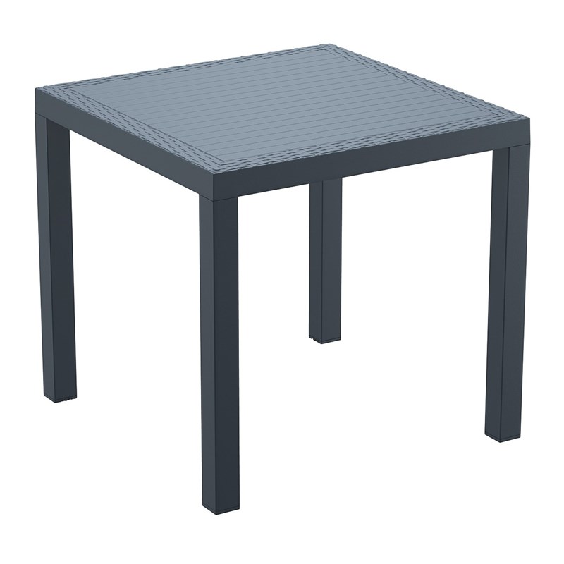 Compamia Orlando 5 Piece Patio Dining Set in Dark Gray