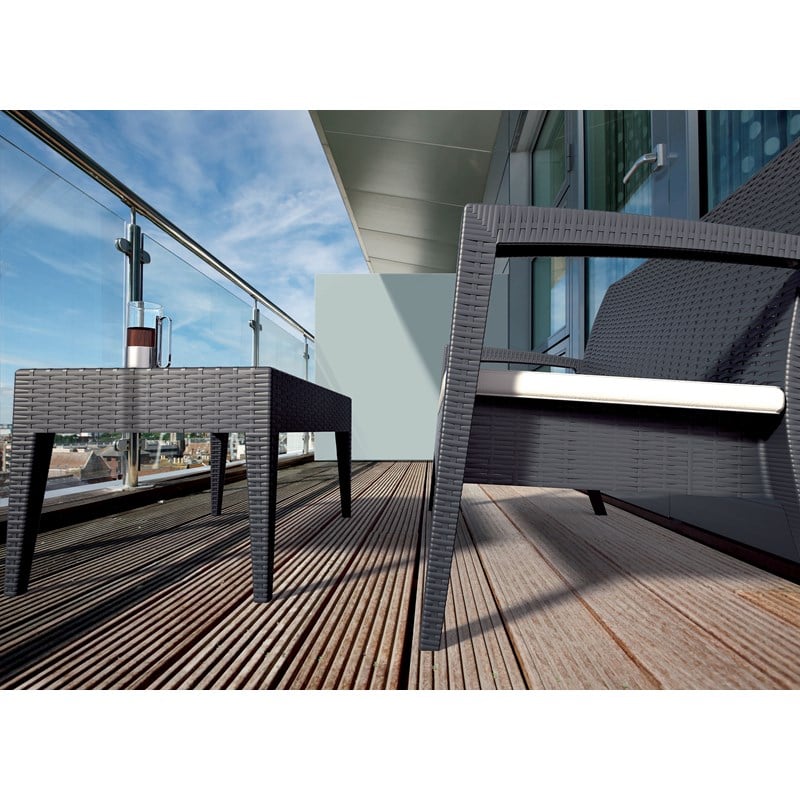 Compamia Miami 6 Piece Patio Sofa Set in Dark Gray