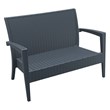 Compamia Miami 6 Piece Patio Sofa Set in Dark Gray