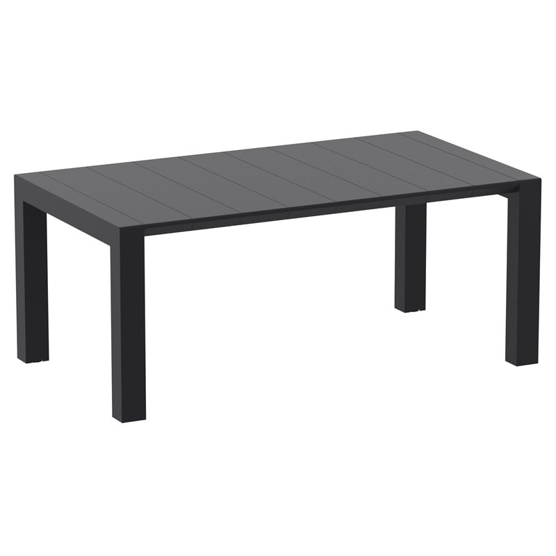 Compamia Bloom 5 Piece Extendable Patio Dining Set in Black