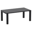Compamia Bloom 5 Piece Extendable Patio Dining Set in Black