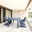 Compamia Bloom 5 Piece Extendable Patio Dining Set in Dark Gray