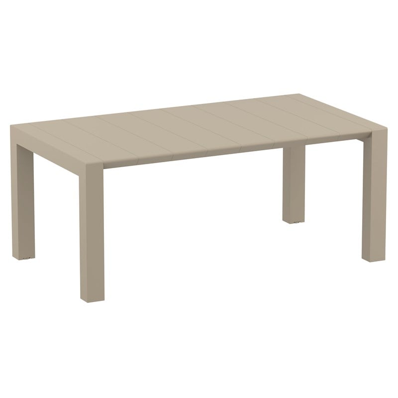 Compamia Bloom 5 Piece Extendable Patio Dining Set in Taupe