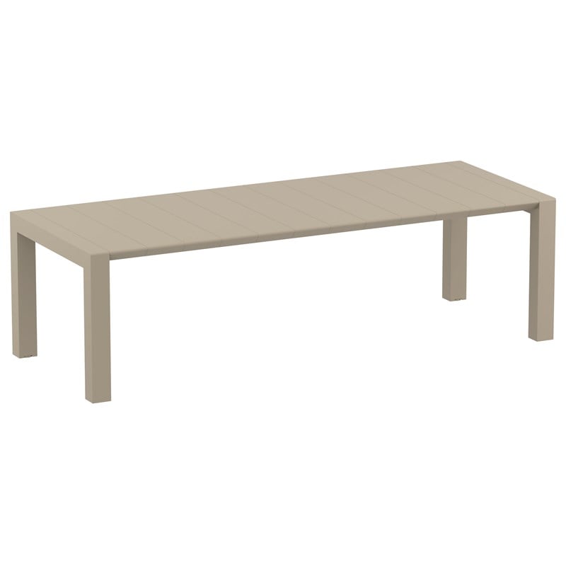 Compamia Mila 11 Piece Extendable Patio Dining Set in Taupe