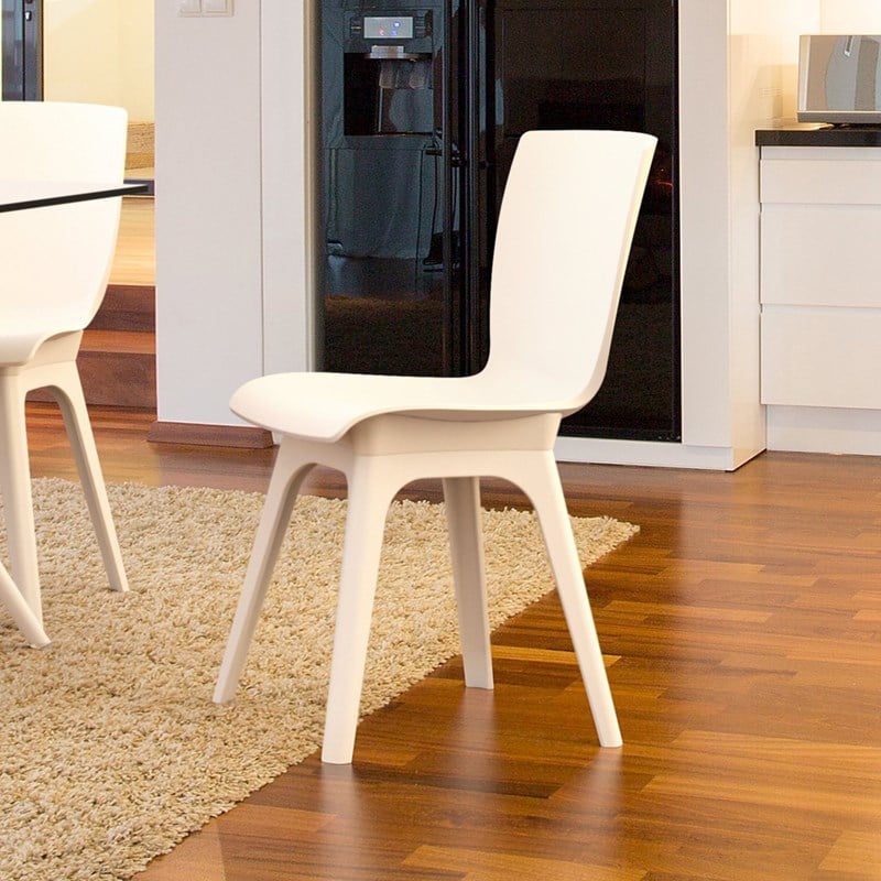Compamia Mio Dining Side Chair in White
