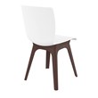Compamia Mio Dining Side Chair in Brown and White