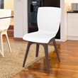 Compamia Mio Dining Side Chair in Brown and White