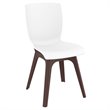 Compamia Mio Dining Side Chair in Brown and White