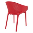 Compamia Sky Patio Dining Arm Chair in Red