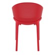Compamia Sky Patio Dining Arm Chair in Red