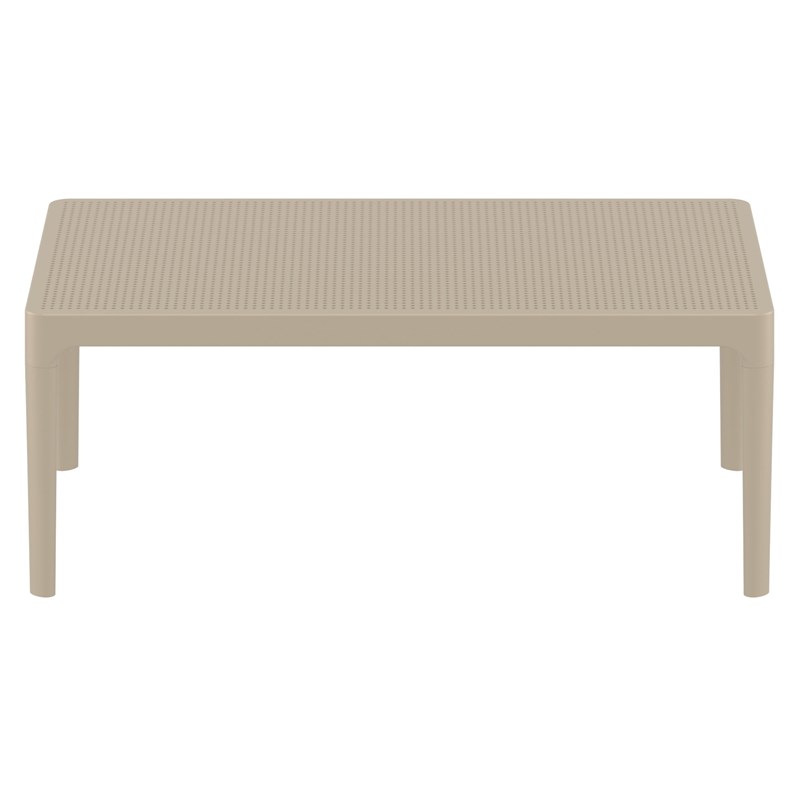 Compamia Sky Patio Coffee Table in Taupe
