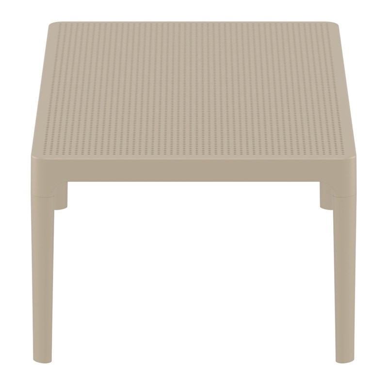 Compamia Sky Patio Coffee Table in Taupe