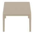 Compamia Sky Patio Coffee Table in Taupe