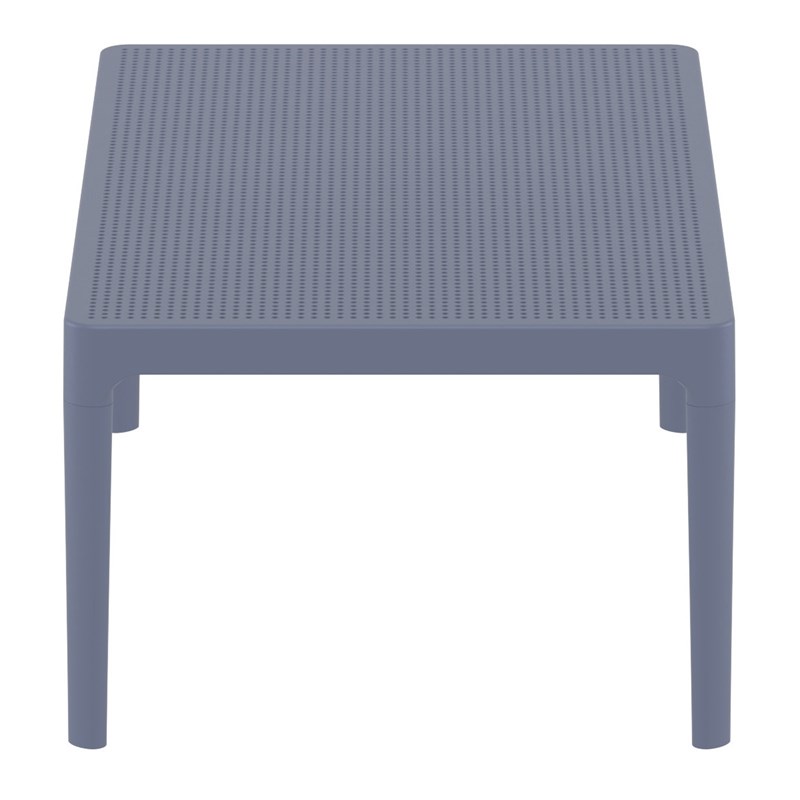 Compamia Sky Patio Coffee Table in Dark Gray