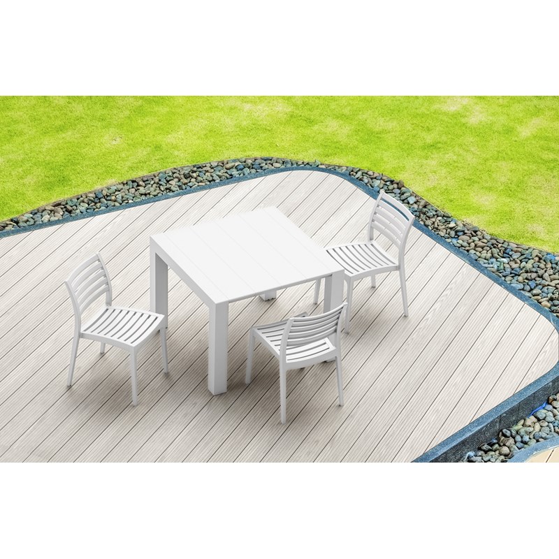 Details About Compamia Vegas 55 Extendable Patio Dining Table In White