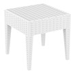 Compamia Panama 3 Piece Patio Conversation Set in White