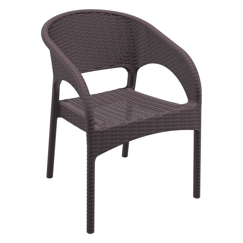 Compamia Panama 9 Piece Extendable Patio Dining Set in Brown