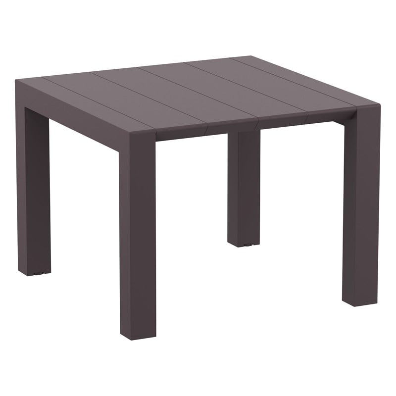 Compamia Daytona 5 Piece Extendable Patio Dining Set in Brown