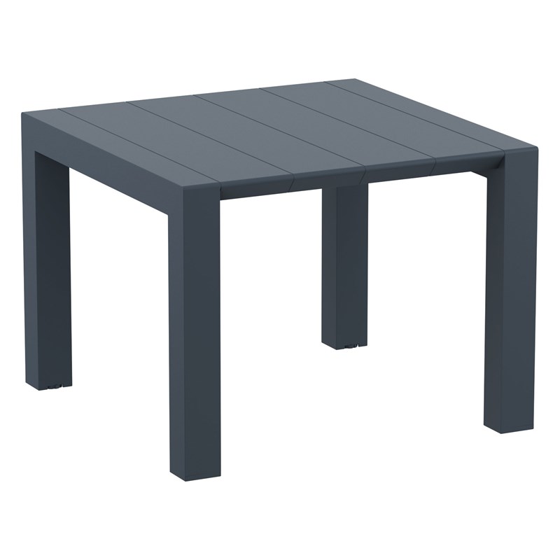 Compamia Daytona 5 Piece Extendable Patio Dining Set in Dark Gray