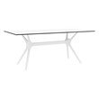 Compamia Daytona 9 Piece Patio Dining Set in White