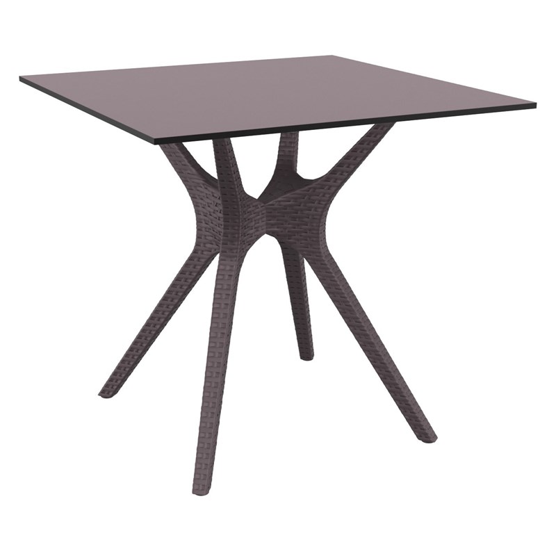 Compamia Ibiza 5 Piece Patio Dining Set in Brown