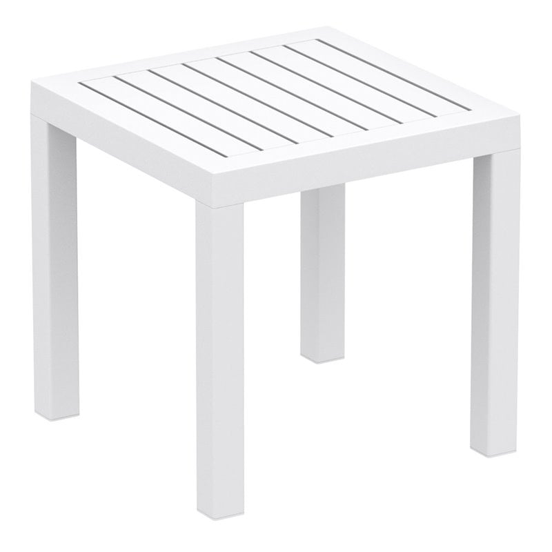 Artemis XL Club Patio Set 7 Piece White with Acrylic Fabric Taupe Cushions