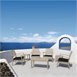 Compamia Artemis XL Club Chair in Taupe with Acrylic Fabric Black Cushions
