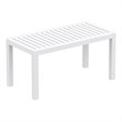 Artemis XL Club 7 Piece Patio Set in White with Acrylic Fabric Cushions