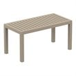 Artemis XL Club 7 Piece Patio Set in Taupe with Acrylic Fabric Charcoal Cushions