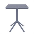 Sky 24 inch Square Folding Table in Dark Gray finish