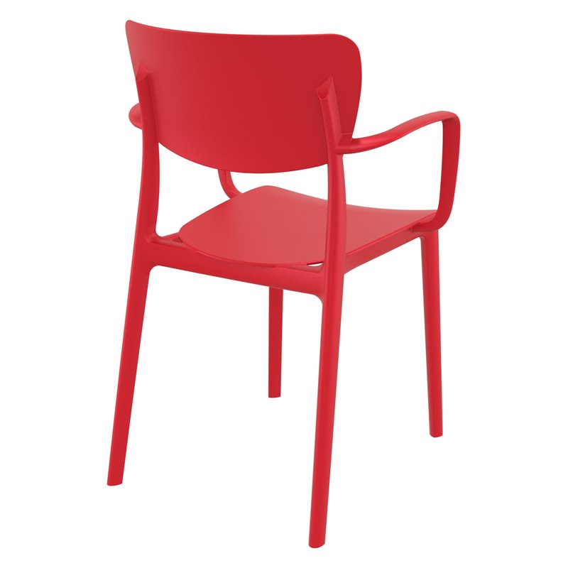 Compamia Lisa Outdoor Dining Arm Chair  in Red